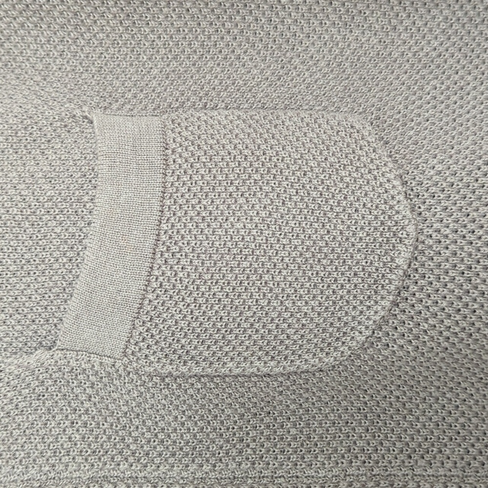 Spier & Mackay Linen/Cotton Open Weave Knit Polo Sweater - Picture 3 of 6
